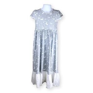 Cheeky Plum 4T Loungewear Gown Reindeer Games Holiday NWT